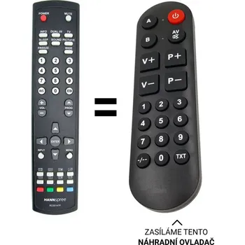 Hannspree RC00147P náhradní dálkový ovladač pro seniory