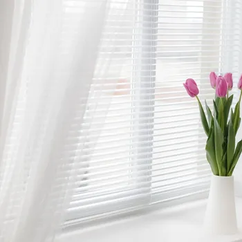 Záclona Metrážová voálová záclona - bílý bez olůvka 140cm