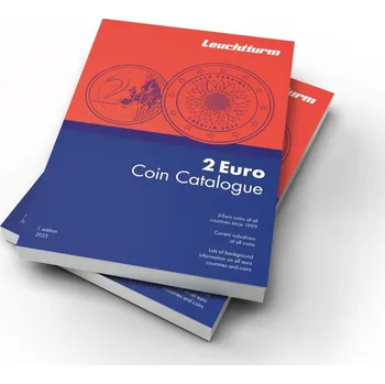 Obal pro sběratelský předmět Leuchtturm Katalog 2€ mince (2023) - angličtina