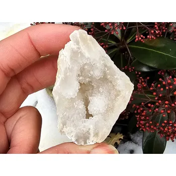 Přírodní kámen Křemeno-kalcitová geoda z Maroka 42g