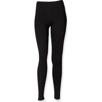 Dívčí legíny Sf Dětské bavlněné legíny SM064 Black 7/8 Jahre