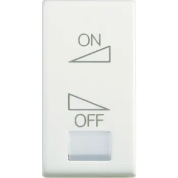 vypínač BTICINO Kryt N4915RN symetrický větrák bílý N4915RN