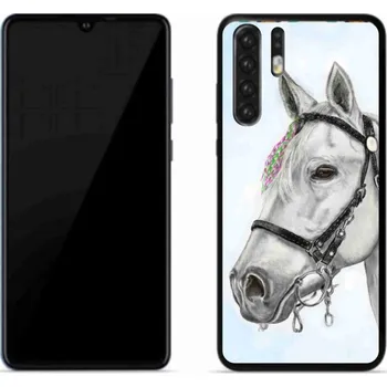 Pouzdro na mobilní telefon Gelový kryt mmCase na mobil Huawei P30 Pro - bílý kůň 1