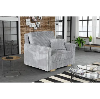 Křeslo Nábytek PEGAS s.r.o. Rozkládací křeslo Vivian Piano I světle šedé