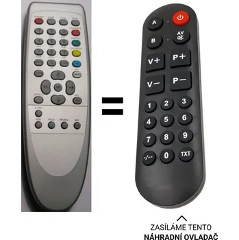 Hyundai - RC1153403/00, RC1153408 CTV 1410MN, CTV 2125SP, CTV 2114SN náhradní dálkový ovladač pro seniory