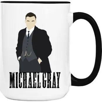 Hrnek velký barevný s potiskem PB Michael Gray