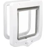 Průchozí dvířka pro kočku, 2-cestná, 20x22cm bílá