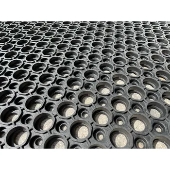 Rohožka Vopi Rohožka Rubber s otvory, 90 x 150 cm, černá