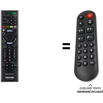 Dálkový ovladač Sony RM-ED052 náhradní dálkový ovladač pro seniory
