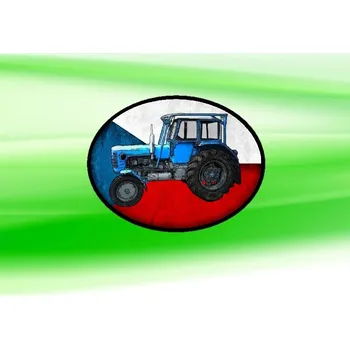 Nášivka nášivka s traktorem ZETOR 4011 Ovál (nášivky traktory)