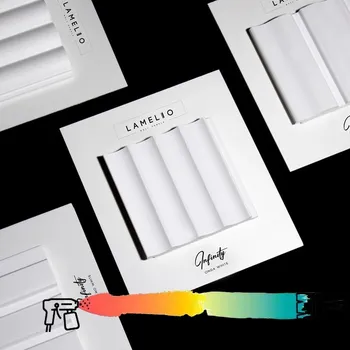 Obklad Lamelio Lamelový dekorativní profil INFINITY ONDO / Bílá 2,7 m