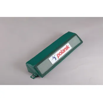 podložka na cvičení Polanik Pěnová podložka PVC, barva zelená - rozměry 0,65 x 0,1 x 0,1/0,18 mBE05-65