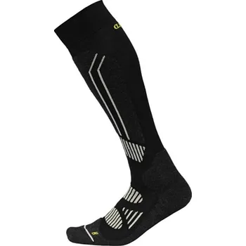 Funkční podkolenky na lyže s merinem Devold Alpine černé velikost nohy 44-47
