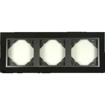 Elektrická zásuvka LOGUS90 Rámeček LOGUS troj.nikl/šedá 90930 TQS 5603011556099