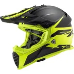 Enduro helma LS2 MX437 FAST EVO ROAR MATT BLACK HI-V YELLOW XXS