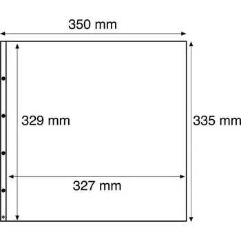 Obal pro sběratelský předmět Leuchtturm Listy MAXIMUM 1C průhledné (bal. 5 ks)