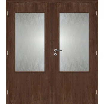 Interiérové dveře Vnitřní dveře folie 160 cm DOORNITE sklo 2/3 dvoukřídlé