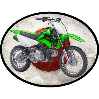 Nášivka nášivka Kawasaki KLX Ovál (nášivky motorky)