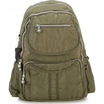 Cestovní taška Cestovní nylonový batoh pro ženy - Armádní zelená,33 x 16 x 47cm