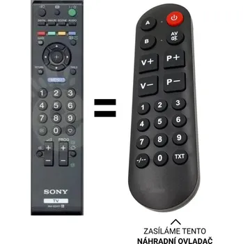 Dálkový ovladač Sony RM-ED017 náhradní dálkový ovladač pro seniory.