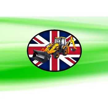 Nášivka nášivka s bagrem JCB 3DX (nášivky traktory)