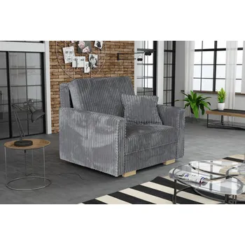 Křeslo Nábytek PEGAS s.r.o. Rozkládací křeslo Vivian Piano I šedé