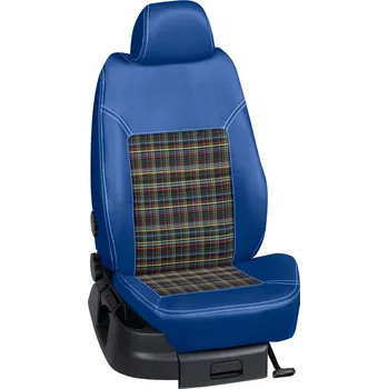 Potah sedadla Autopotahy Ford S-MAX / od r.2016->, 5 dveří, Titanum, KOŽENKA > OR 0284 (OR 0284 / Modrý koženkový bok)