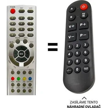 Dálkový ovladač SENCOR STV2107FLAT náhradní dálkový ovladač pro seniory