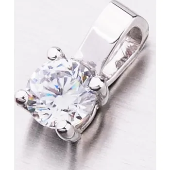 Přívěsek Dámský přívěsek bílé zlato 585 zirkon 53DZ-8010B-ZIR