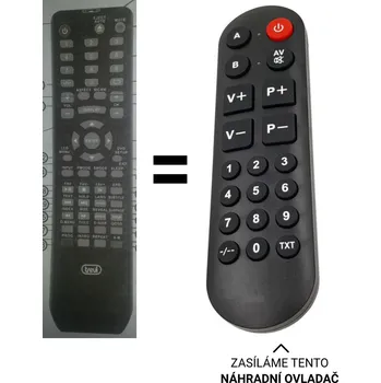 Trevi DVBX 2719 CI, DVBX2719CI náhradní dálkový ovladač pro seniory
