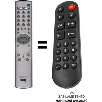 Dálkový ovladač Sony RM944, RM-944 náhradní dálkový ovladač pro seniory