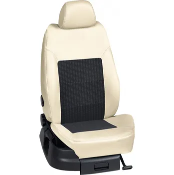 Potah sedadla Autopotahy Peugeot RIFTER / od r.2018->, 7 Míst, KOŽENKA > OR 0104 (OR 0104 / Béžový koženkový bok)