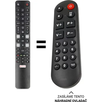 Dálkový ovladač TCL 65C715 náhradní dálkový ovladač pro seniory