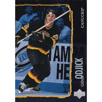 Karetní hra insert karta GINO ODJICK 97-98 UD Fan Favorites číslo 206