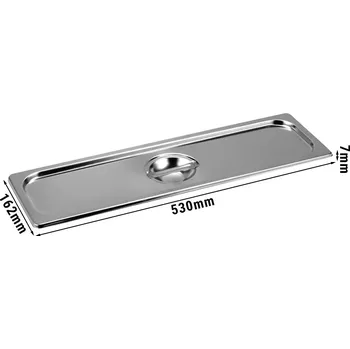 Dóza na potraviny G.Gastro GN víko 2/4 - s prohlubní na lžíci