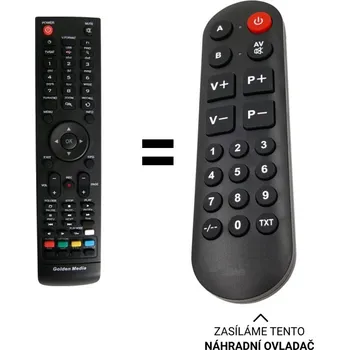 Amiko HD8150 náhradní dálkový ovladač pro seniory