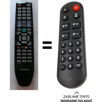 Samsung LE40B554M2WXXH náhradní dálkový ovladač pro seniory