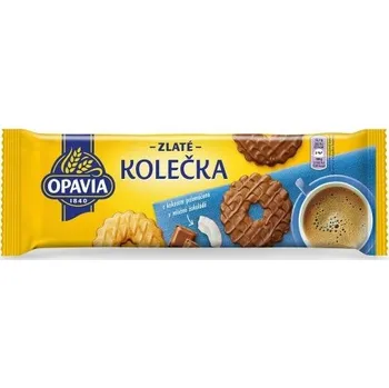 Sušenky Opavia Zlaté kolečka s kokosem, polomáčené, 146 g