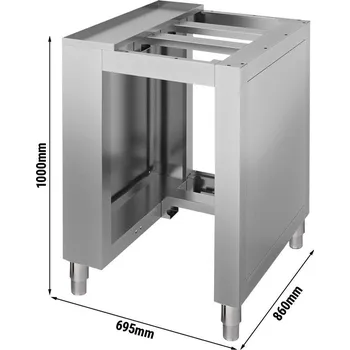 Pec na pizzu G.Gastro Podstavec pro porcovačku a vykulovačku těsta