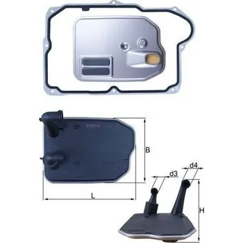 Hydraulický filtr Hydraulický filtr, automatická převodovka MAHLE HX 161D