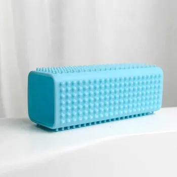 Kartáč pro zvířata Masážní kartáč pro psy na vyčesávání srsti - modrý