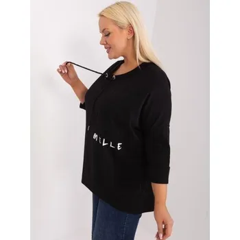 Dámská halenka Dámská halenka plus size z bavlny ASIA černá