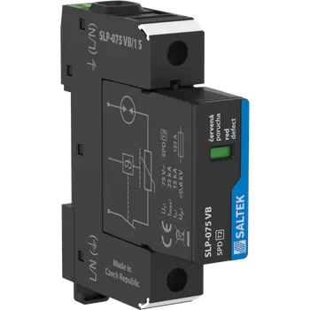 Přepěťová ochrana SALTEK Ochrana SLP-075 VB/1 S přepětí pro systémy TN a TT do 75 V AC nebo 25kA A02156