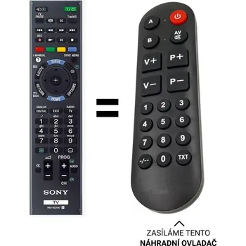 Dálkový ovladač Sony RM-ED047 náhradní dálkový ovladač pro seniory