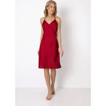 Dámská noční košile Aruelle noční košile Nicole - bordová, M (Dámská noční košile na ramínka)