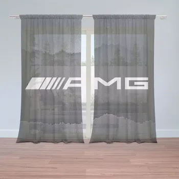 Záclona Záclony AMG černá: 2 ks - 150x250 cm - Sablio