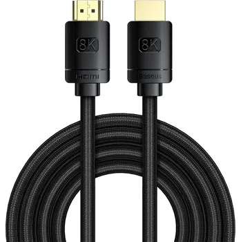 Video kabel Baseus CAKGQ-L01 kabel HDMI 2.1 / 8K 60 Hz 48 Gbps / 3D eARC QMS Dynamic HDR VRR ALLM 3m