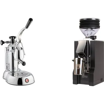 Kávovar La Pavoni Stradivari Lusso + Eureka Mignon Zero, CR black