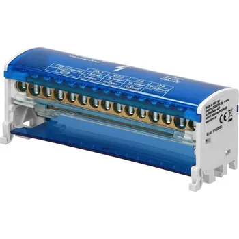 svorka Svorkovnice na DIN lištu 2 řadová 15 PIN 11x6mm + 4x16mm