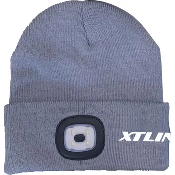 Čepice XTLINE Čepice se svítilnou s logem XTLINE | šedá